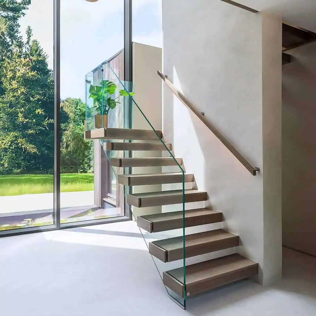 Betonlook-muur-trap